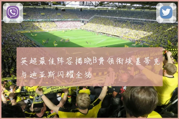 英超最佳阵容揭晓B费领衔埃基蒂克与迪亚斯闪耀全场